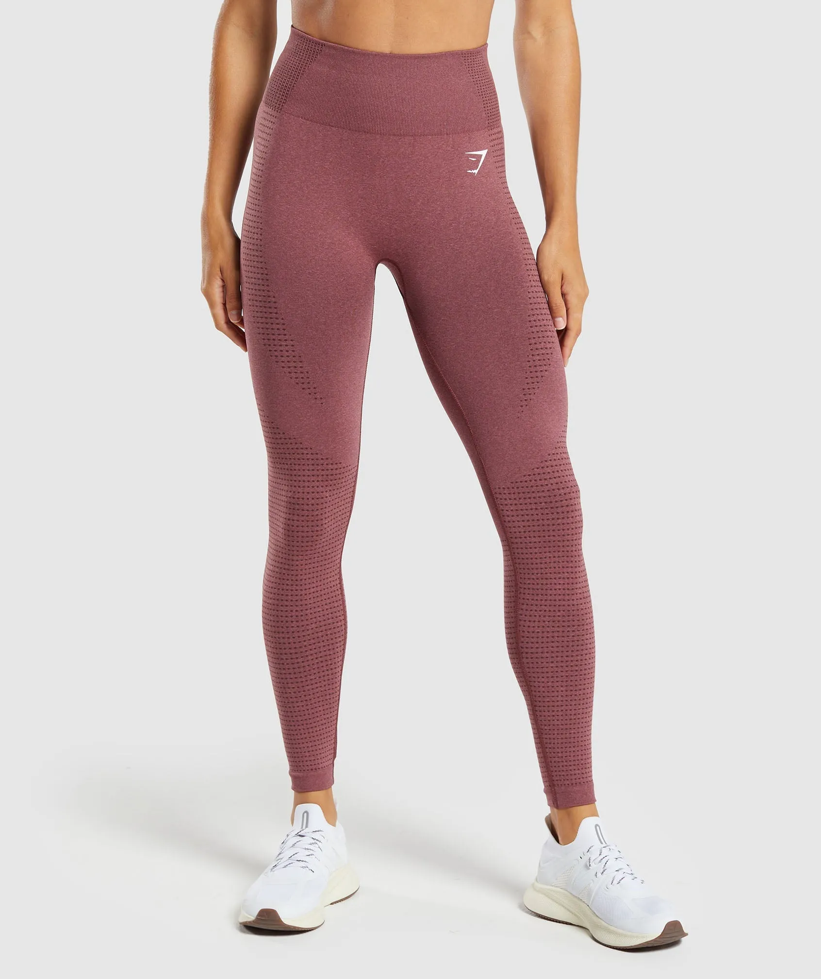 Gymshark Vital Seamless Leggings - Burgundy Pink Marl sold by Gymshark
