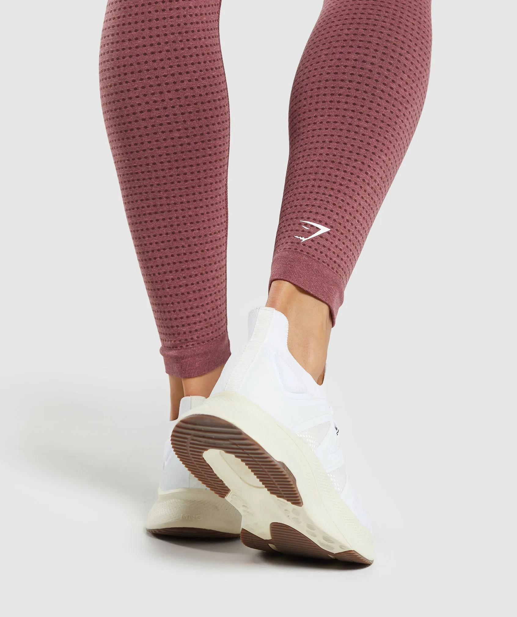 Gymshark Vital Seamless Leggings - Burgundy Pink Marl sold by Gymshark product image thumbnail 5