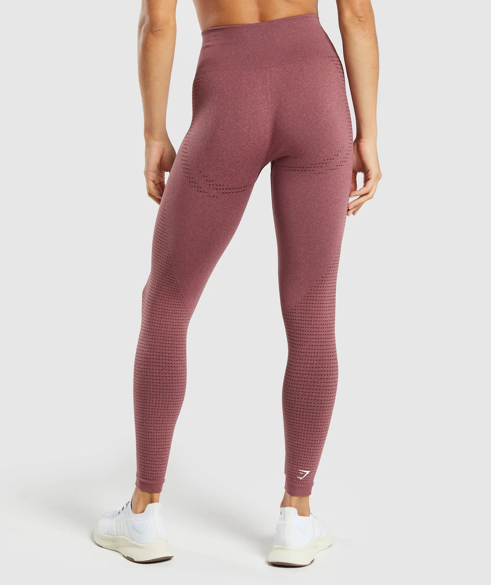 Gymshark Vital Seamless Leggings - Burgundy Pink Marl sold by Gymshark product image thumbnail 2