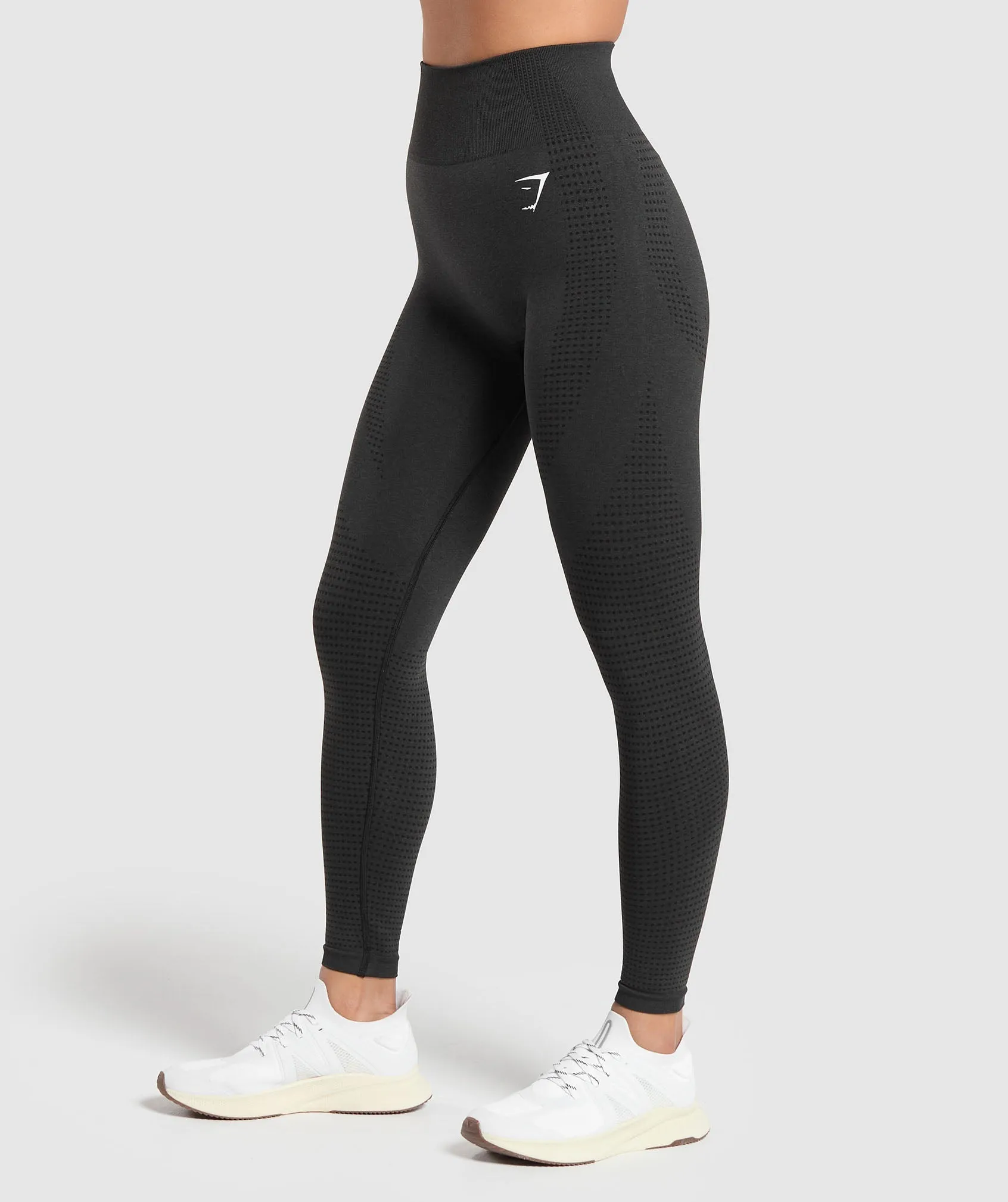 Gymshark Vital Seamless 2.0 Leggings - Black Marl sold by Gymshark product image thumbnail 3