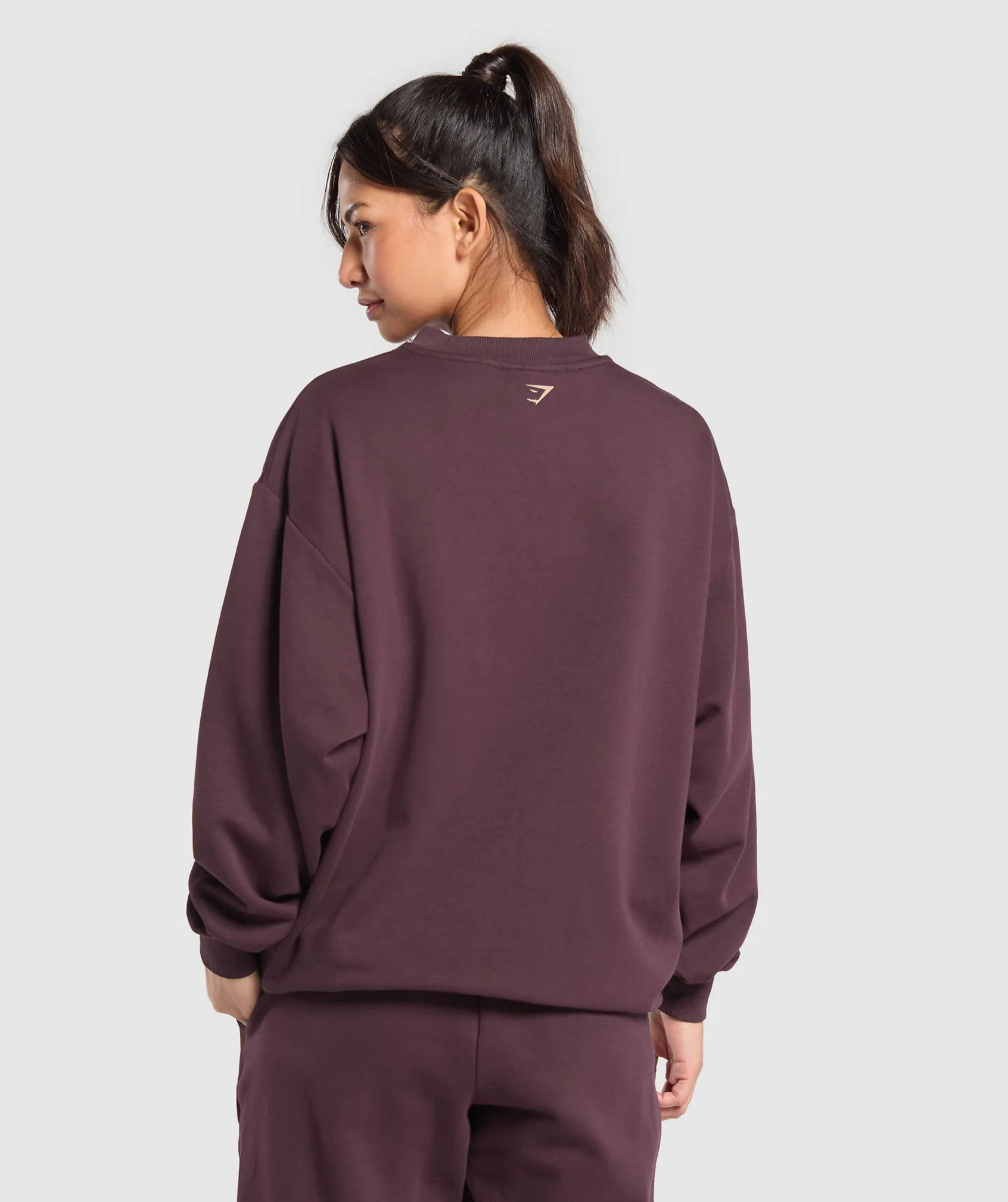 Gymshark Collegiate Lifestyle Oversized Sweatshirt - Depth Purple sold by Gymshark product image thumbnail 3
