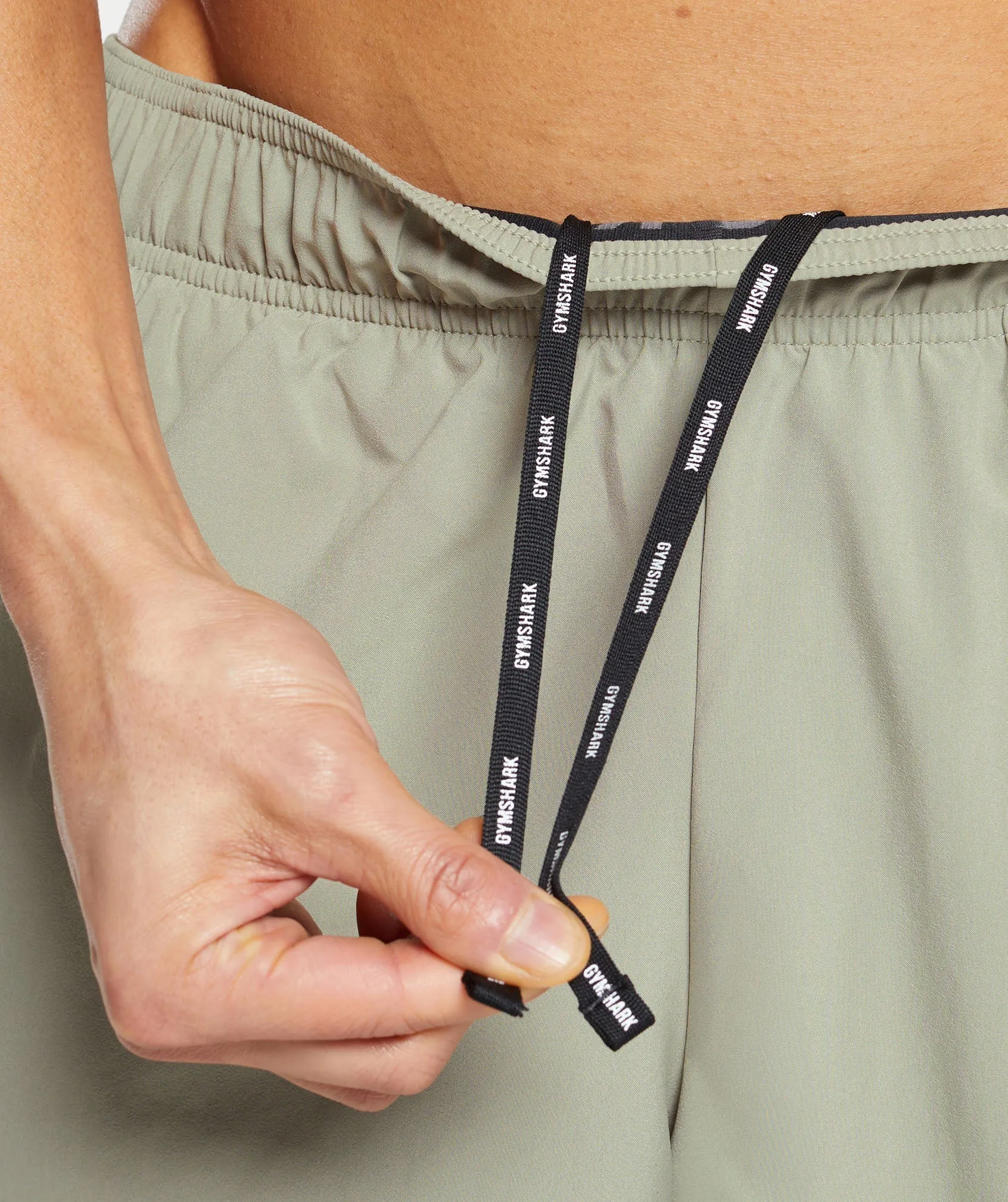 Gymshark Sport 5" 2 in 1 Shorts - Chalk Green/Asphalt Grey sold by Gymshark product image thumbnail 5