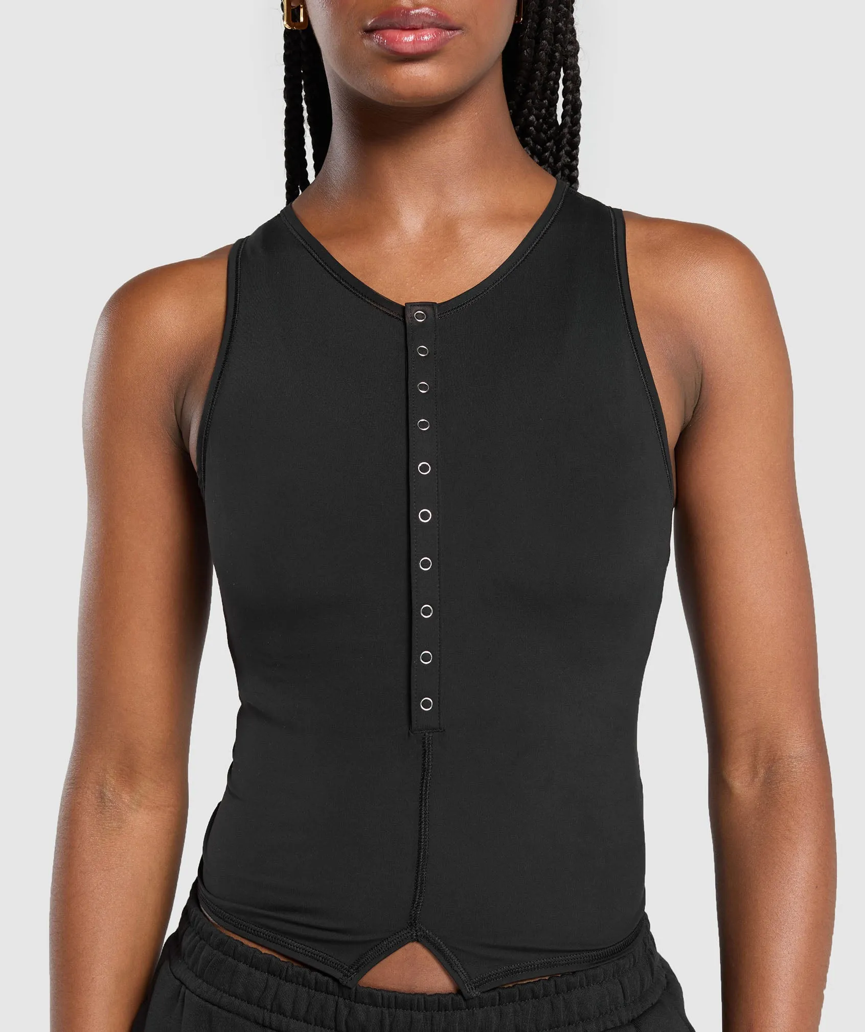 Gymshark Rest Day Tank With Shelf - Black sold by Gymshark product image thumbnail 5