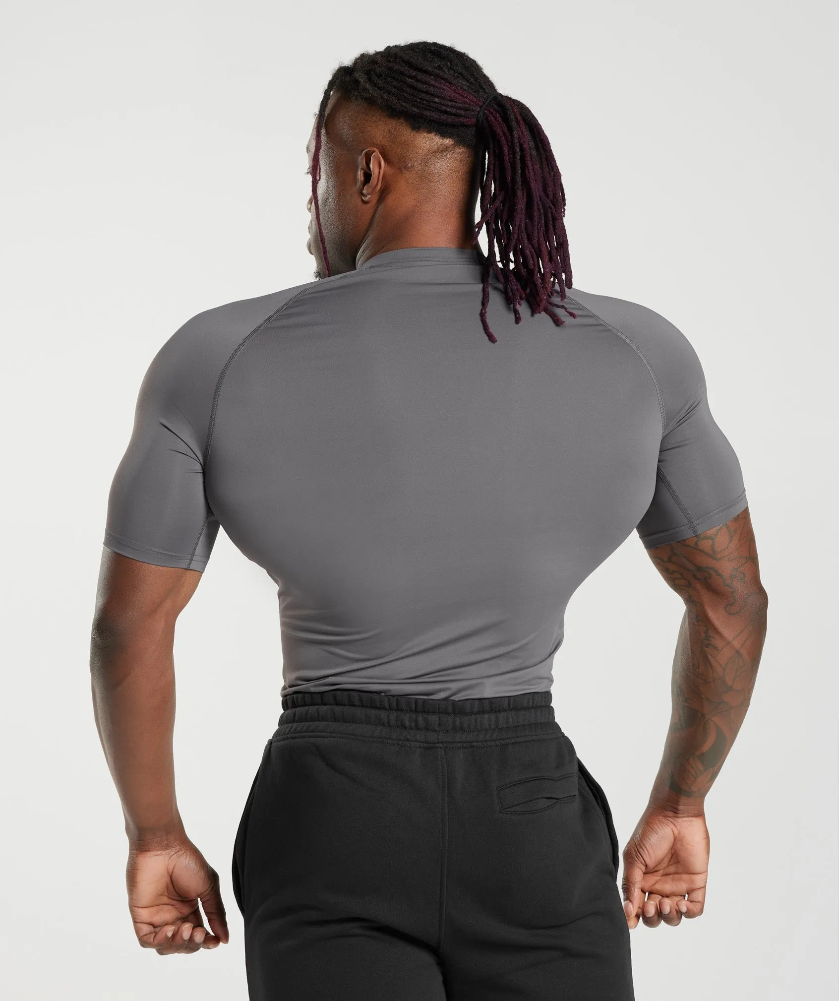 Gymshark Element Baselayer T-Shirt - Silhouette Grey sold by Gymshark product image thumbnail 2