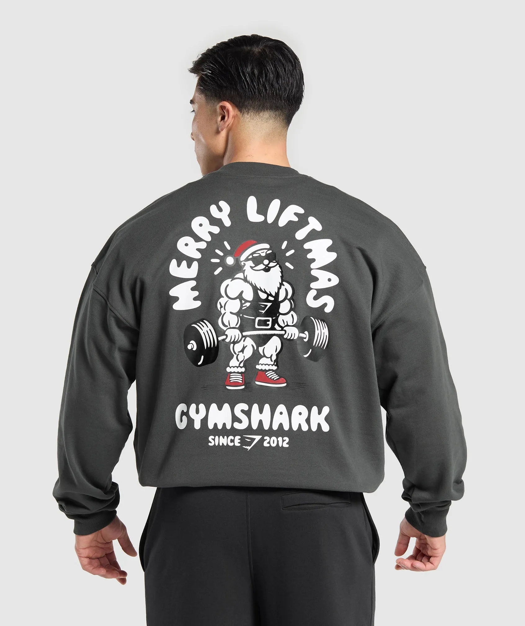 Gymshark Liftmas Crew - Asphalt Grey sold by Gymshark