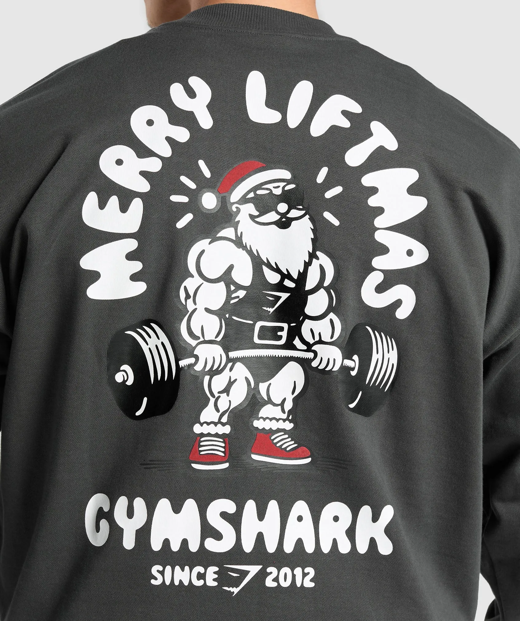 Gymshark Liftmas Crew - Asphalt Grey sold by Gymshark product image thumbnail 5