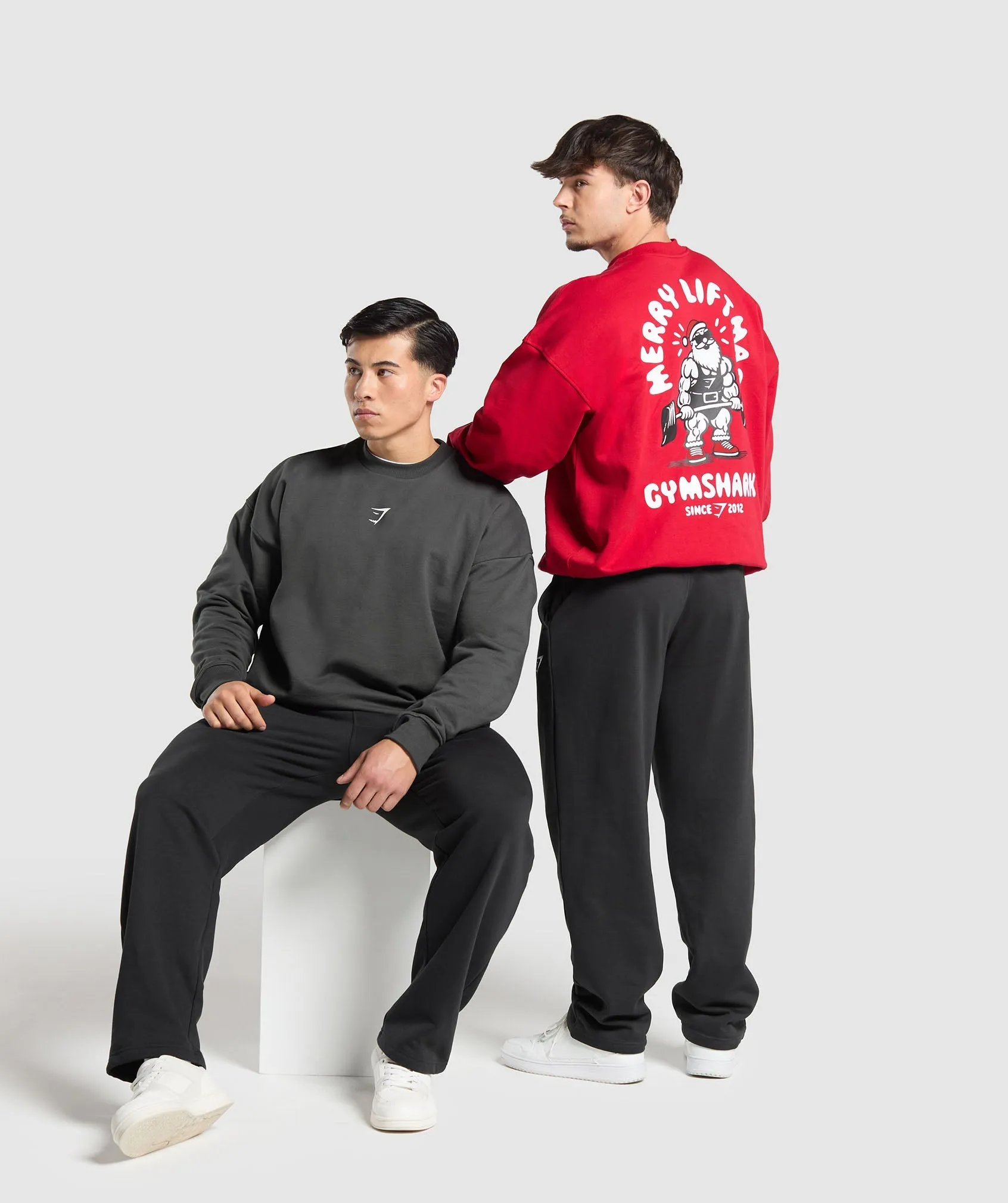 Gymshark Liftmas Crew - Asphalt Grey sold by Gymshark product image thumbnail 4