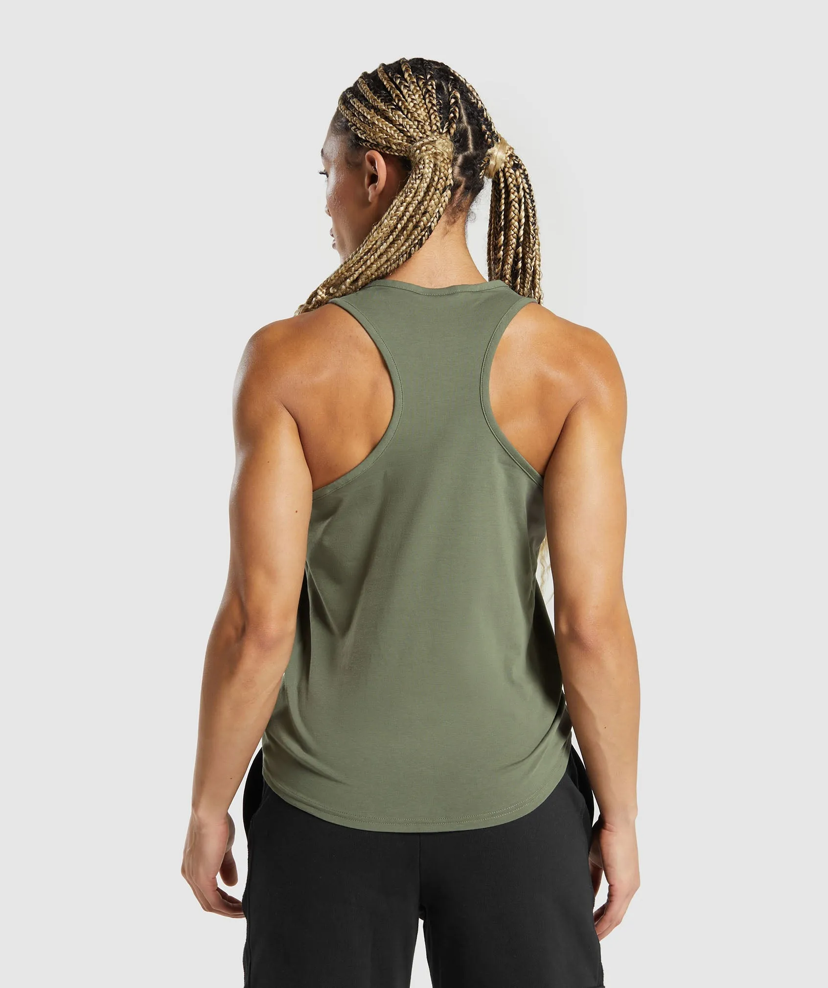 Gymshark Training Cotton Tank - Base Green sold by Gymshark product image thumbnail 2