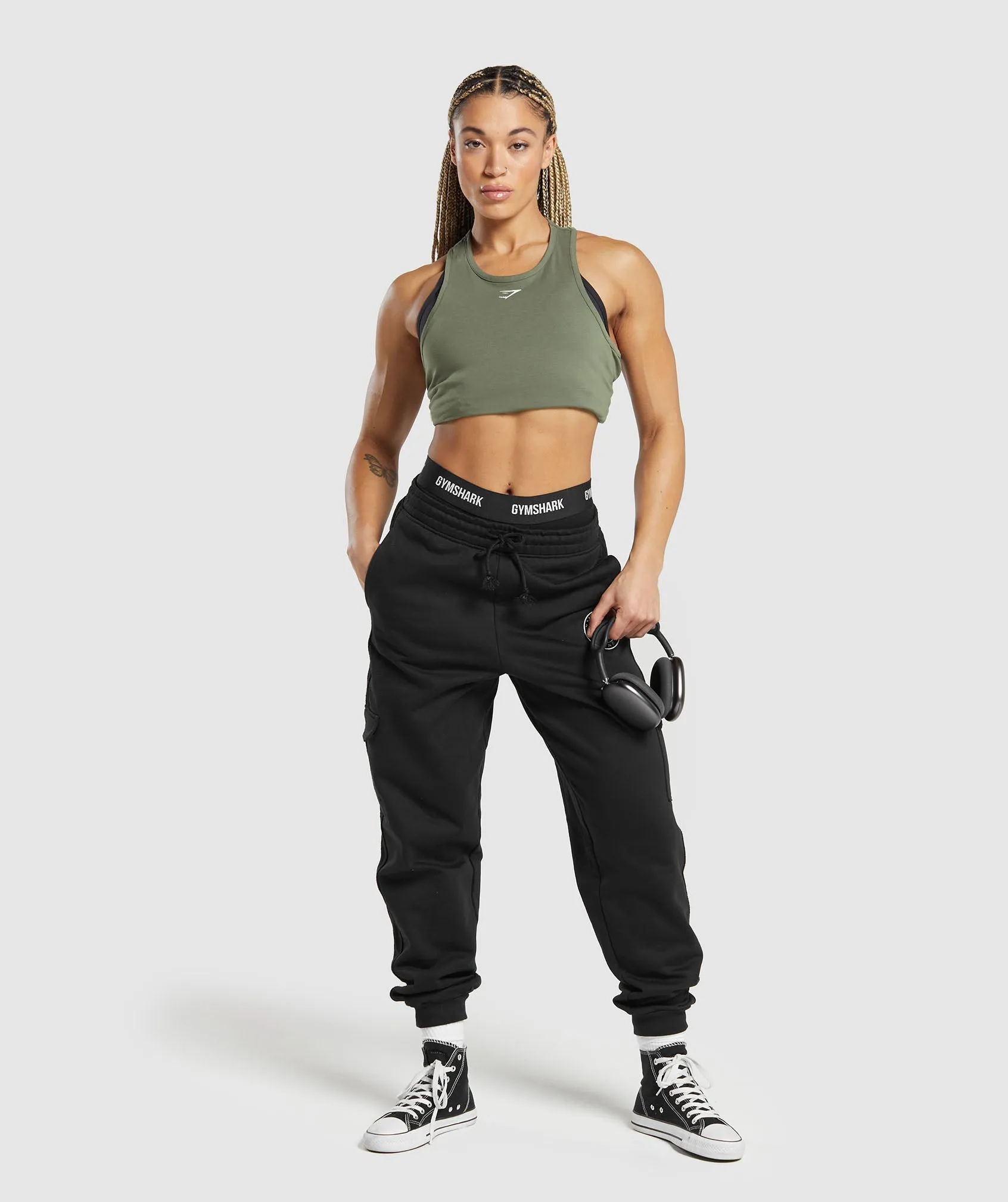 Gymshark Training Cotton Tank - Base Green sold by Gymshark product image thumbnail 4