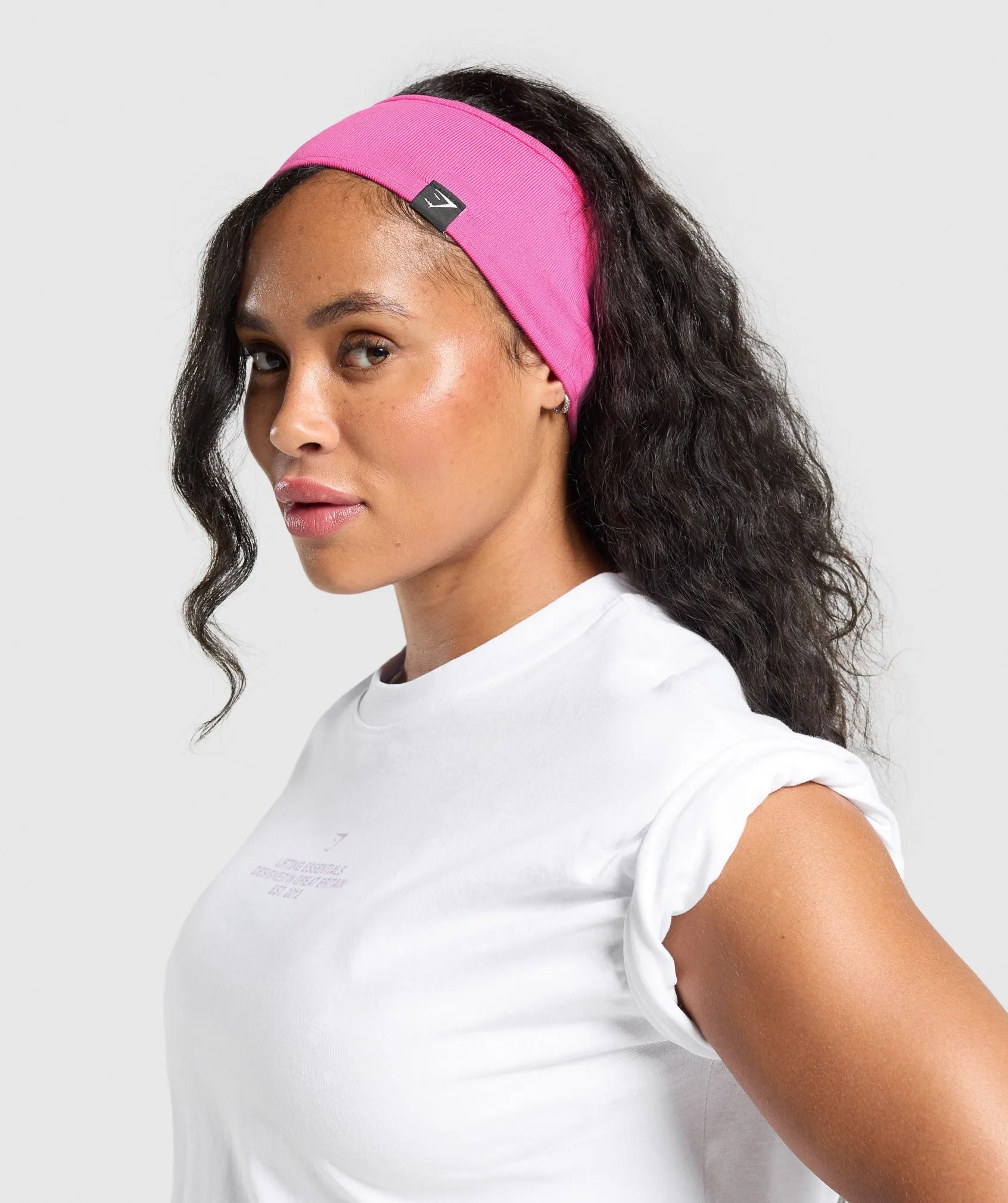 Gymshark Diffuse Single Layer Sweat Headband - Fetch Pink sold by Gymshark