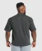 Gymshark Heavyweight Rib Short Sleeve Crew - Asphalt Grey sold by Gymshark
