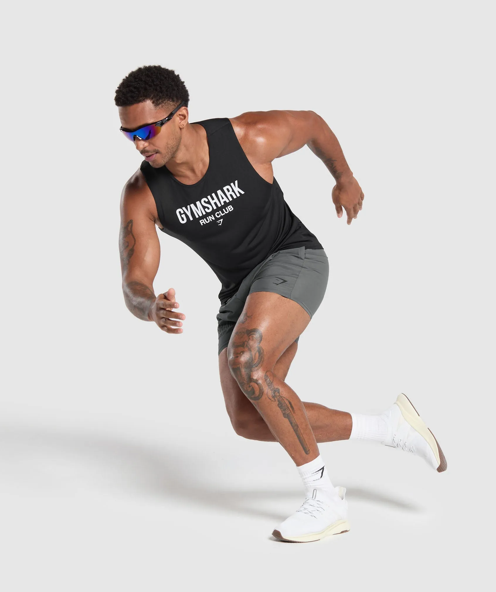 Gymshark Running Dept. Tank - Black sold by Gymshark product image thumbnail 4