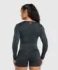Gymshark Gains Seamless Zip Up - Black sold by Gymshark