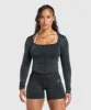Gymshark Gains Seamless Zip Up - Black sold by Gymshark