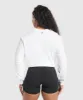 Gymshark Retro Lifting Long Sleeve T-Shirt - White sold by Gymshark