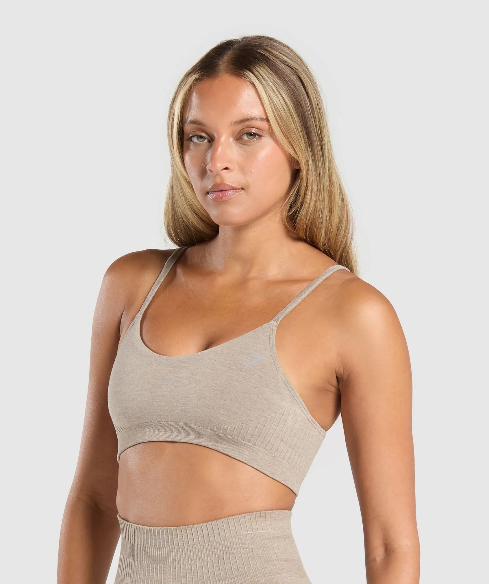 Gymshark Rest Day Seamless Modal Bralette - Pebble Brown Marl sold by Gymshark product image thumbnail 3