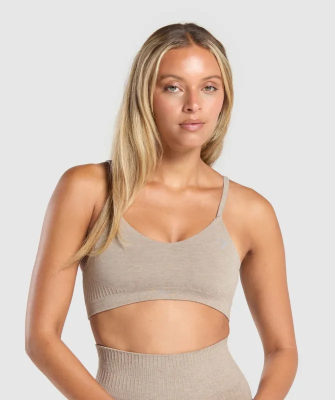 Gymshark Rest Day Seamless Modal Bralette - Pebble Brown Marl sold by Gymshark