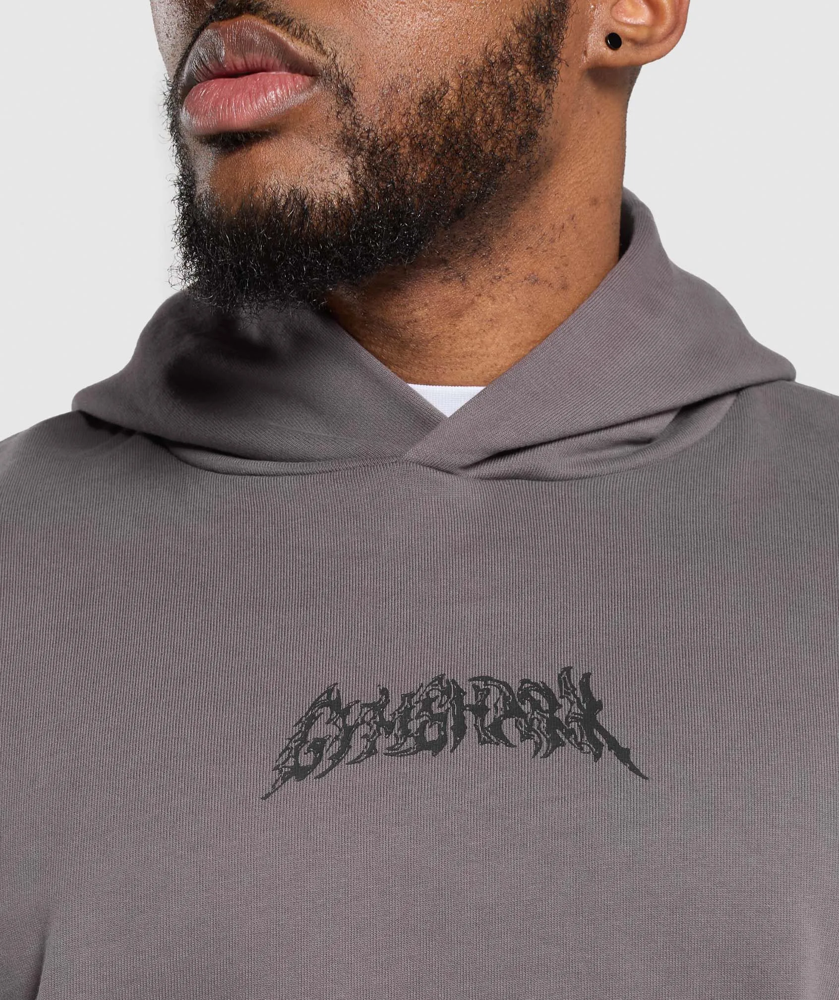 Gymshark Metal Lifting Graphic Hoodie - Brushed Purple sold by Gymshark product image thumbnail 5