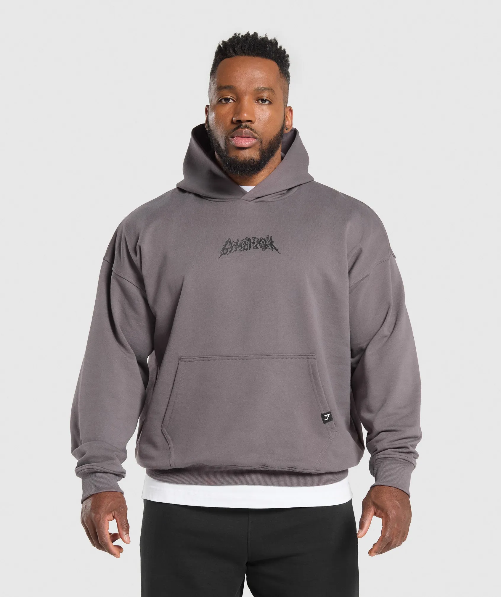 Gymshark Metal Lifting Graphic Hoodie - Brushed Purple sold by Gymshark product image thumbnail 2