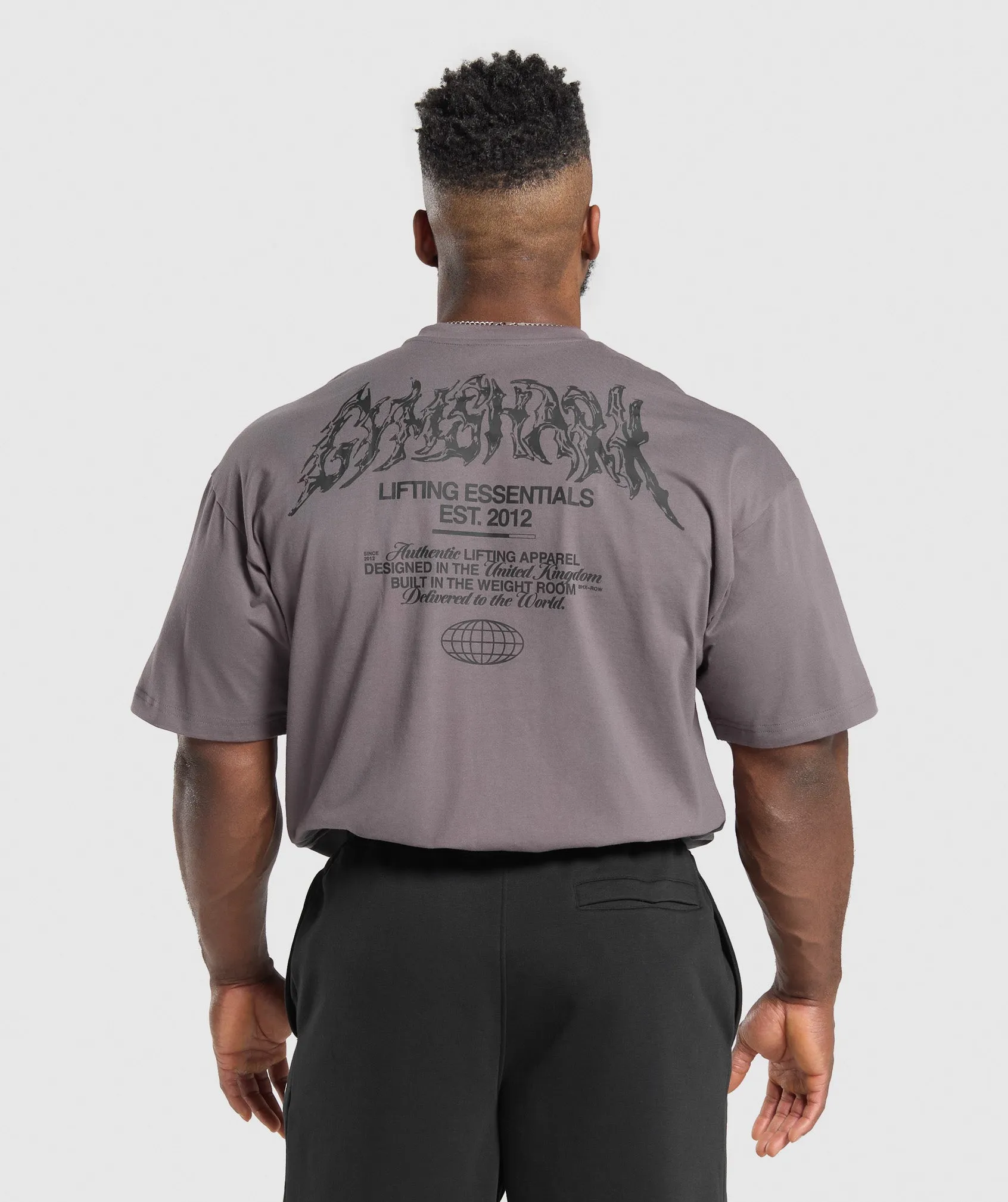 Gymshark Metal Lifting Graphic T-Shirt - Brushed Purple sold by Gymshark
