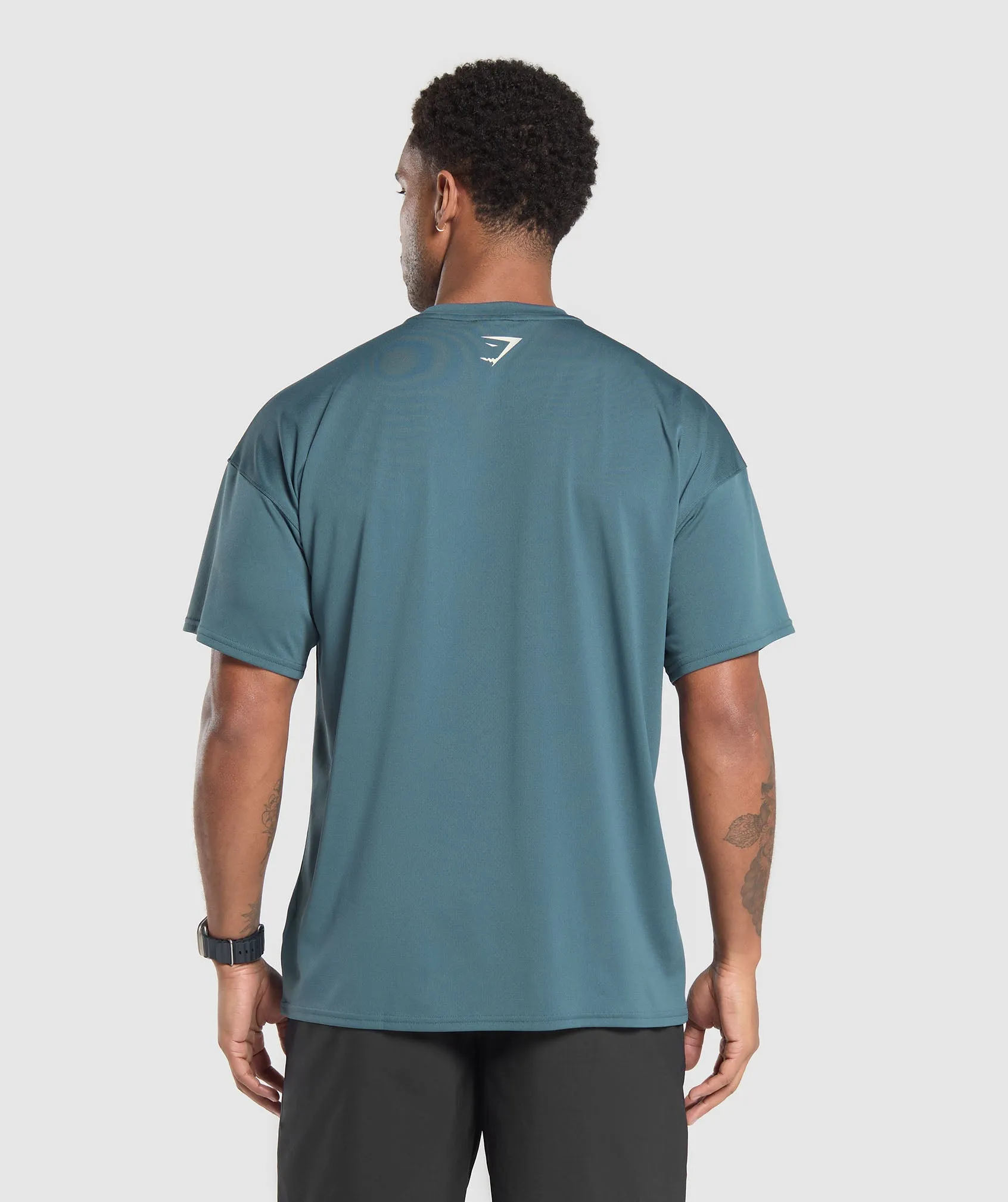 Gymshark Script Graphic T-Shirt - Cargo Blue sold by Gymshark product image thumbnail 2