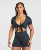 Gymshark Gains Seamless Crop Top - Black sold by Gymshark