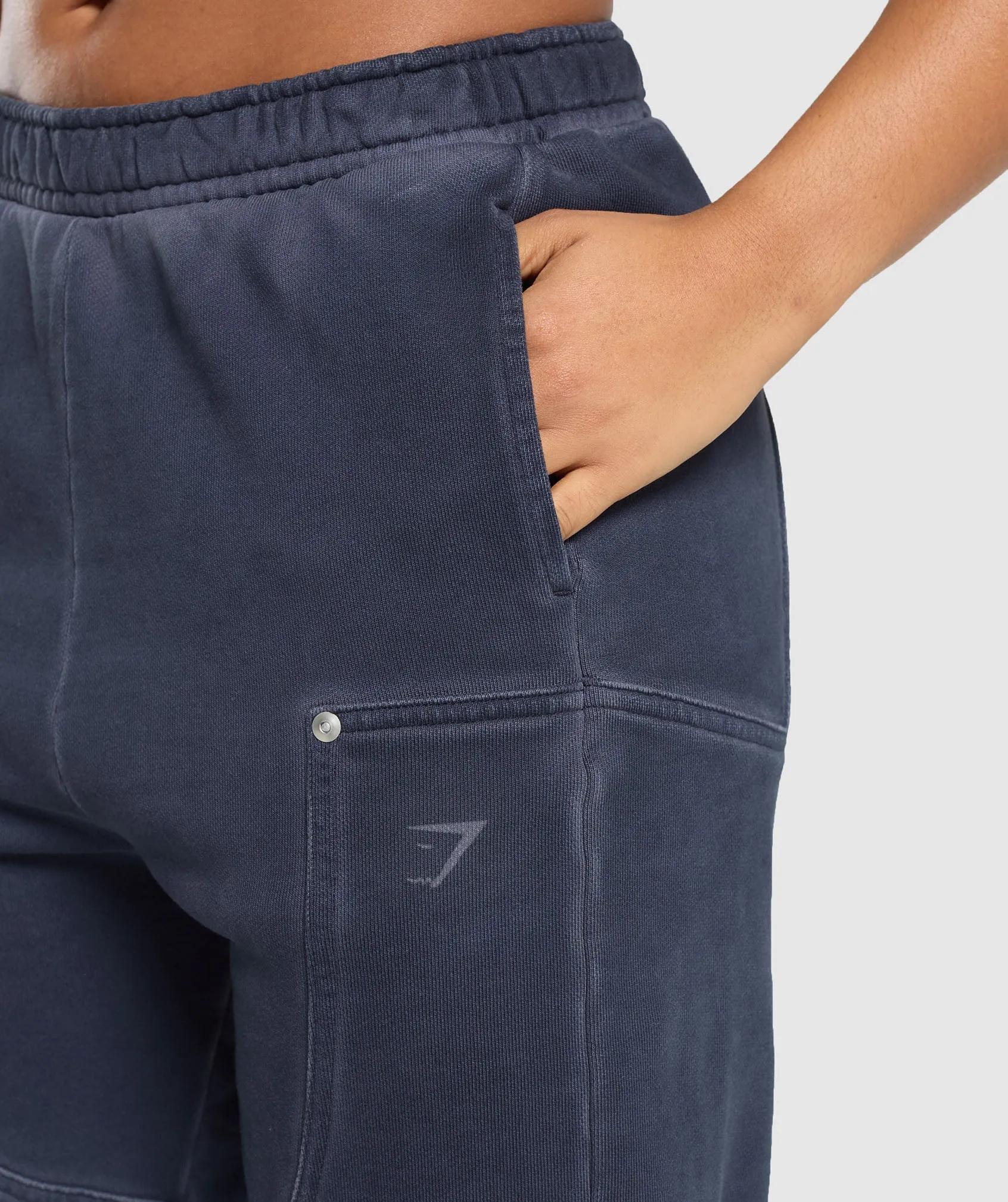 Gymshark Heavyweight Washed Pants - Heavy Blue sold by Gymshark product image thumbnail 5