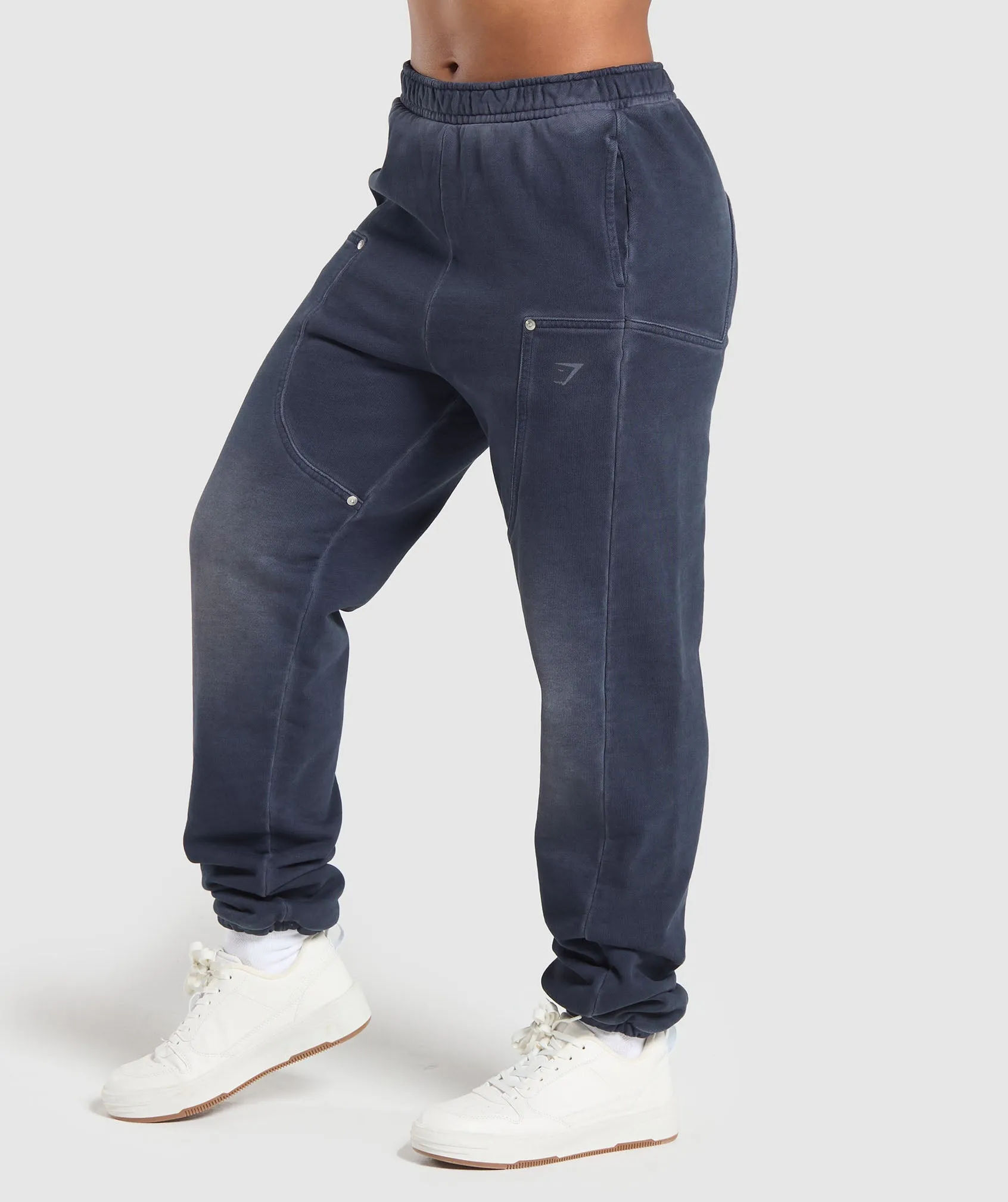 Gymshark Heavyweight Washed Pants - Heavy Blue sold by Gymshark product image thumbnail 3