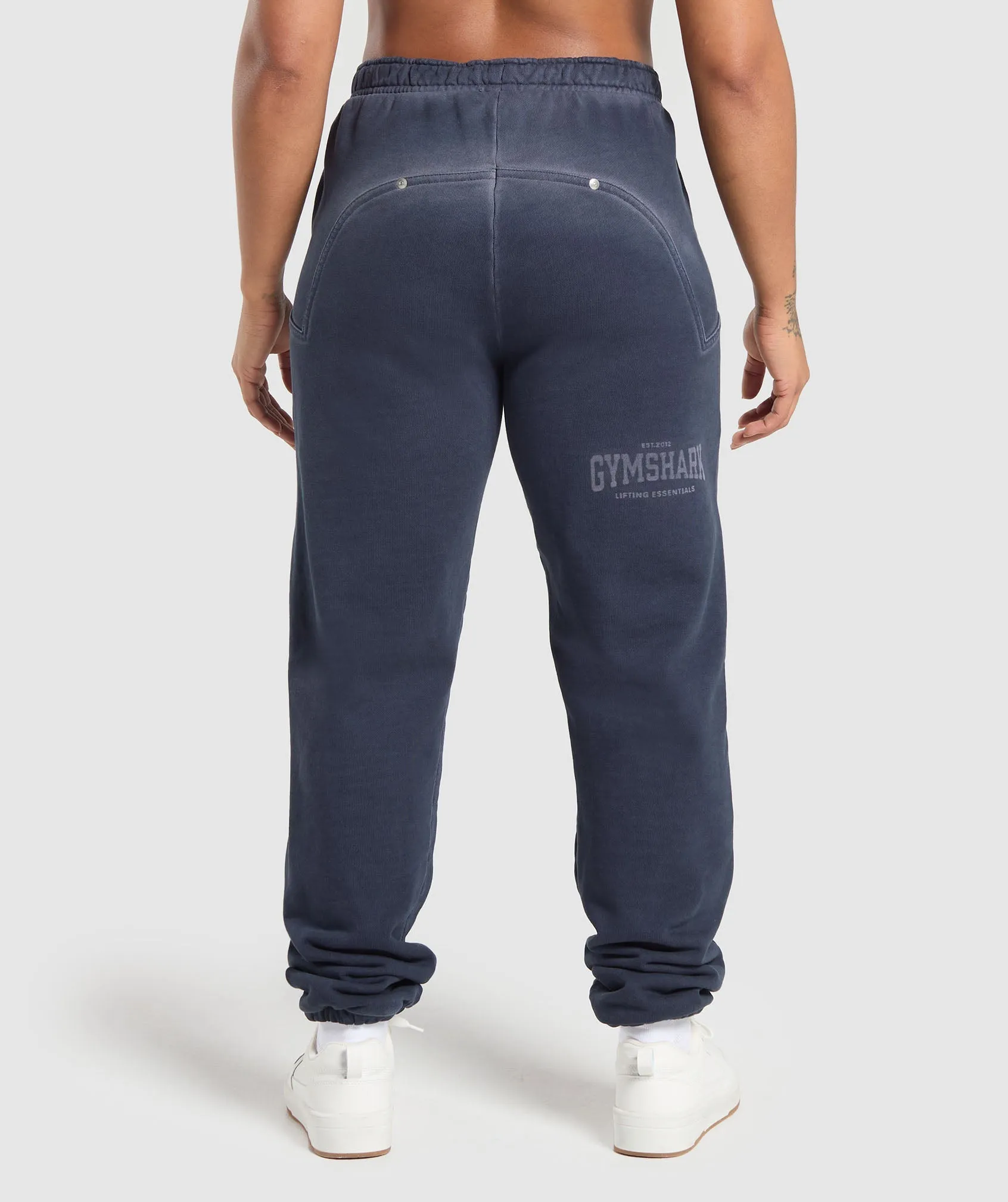 Gymshark Heavyweight Washed Pants - Heavy Blue sold by Gymshark product image thumbnail 2