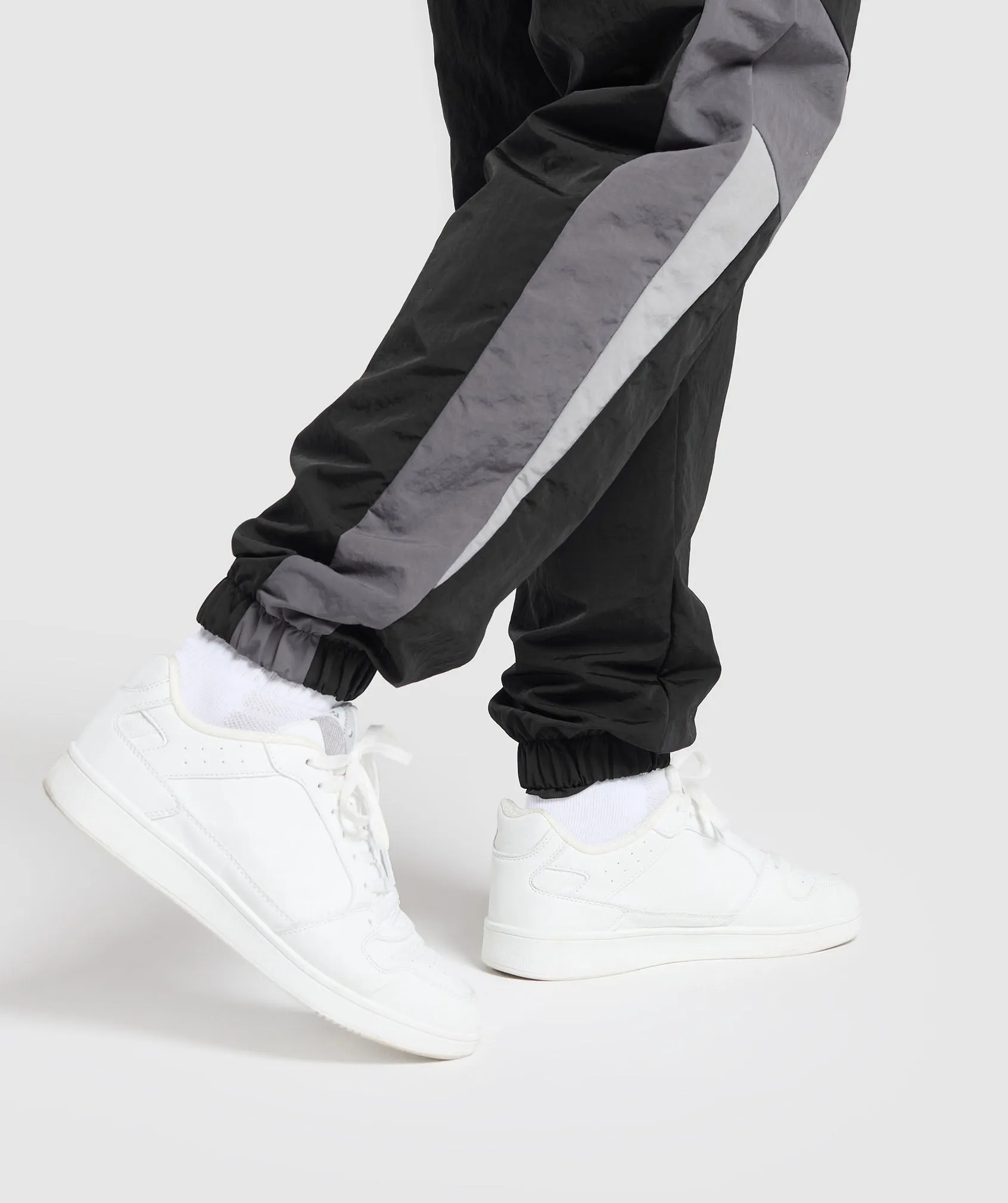 Gymshark Retro Track Pants - Black/Dark Grey/Smokey Grey sold by Gymshark product image thumbnail 5