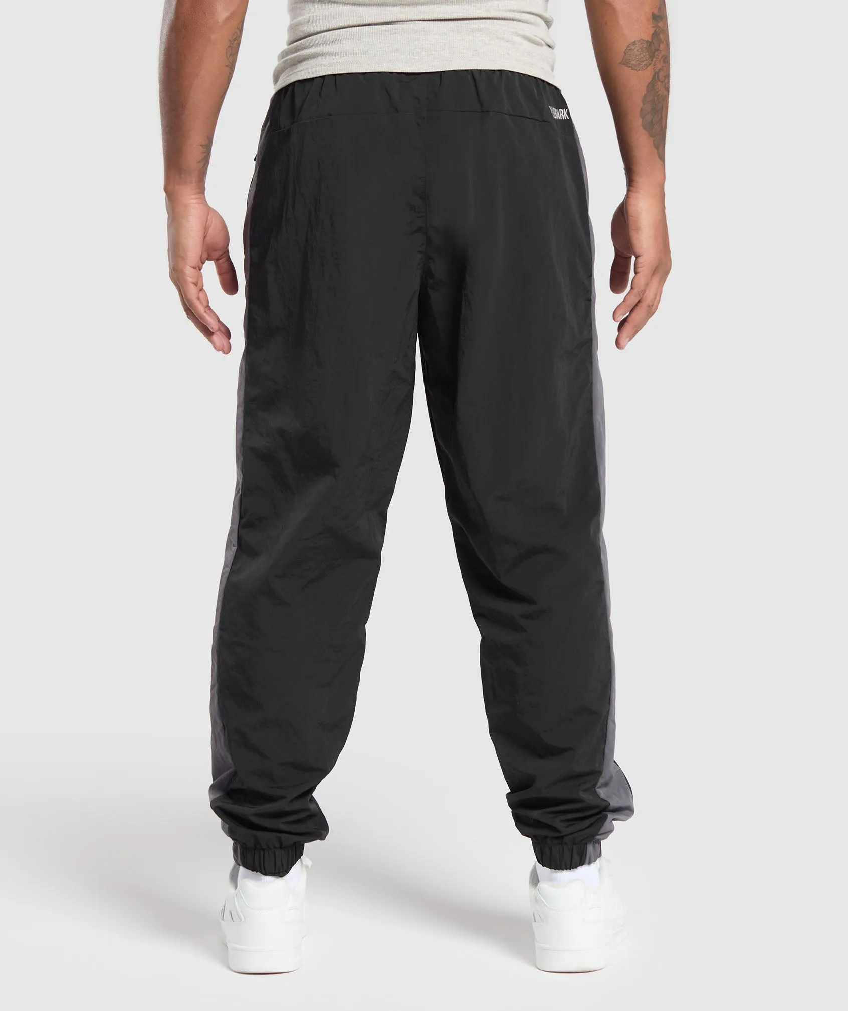 Gymshark Retro Track Pants - Black/Dark Grey/Smokey Grey sold by Gymshark product image thumbnail 2