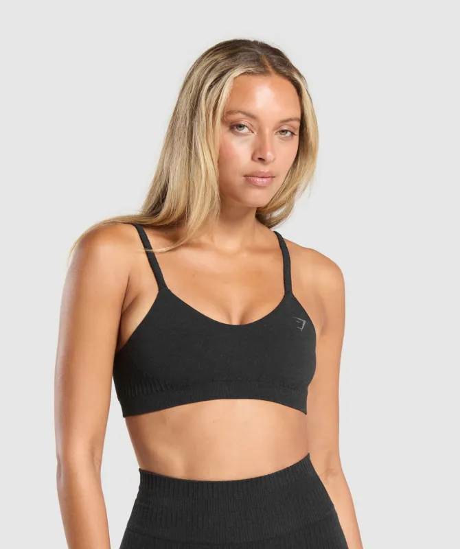 Gymshark Rest Day Seamless Modal Bralette - Coal Marl sold by Gymshark