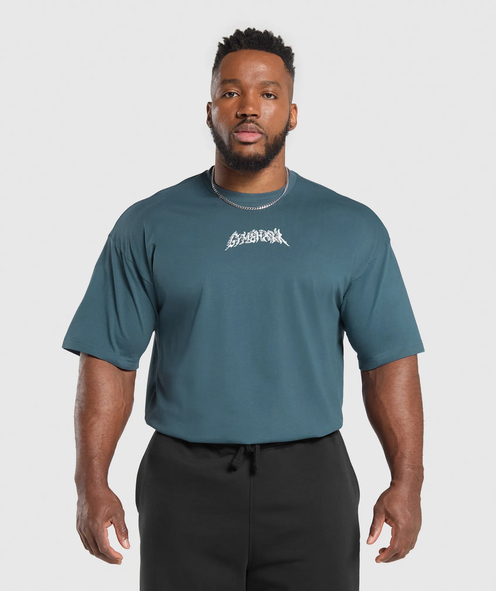 Gymshark Metal Lifting Graphic T-Shirt - Cargo Blue sold by Gymshark product image thumbnail 2