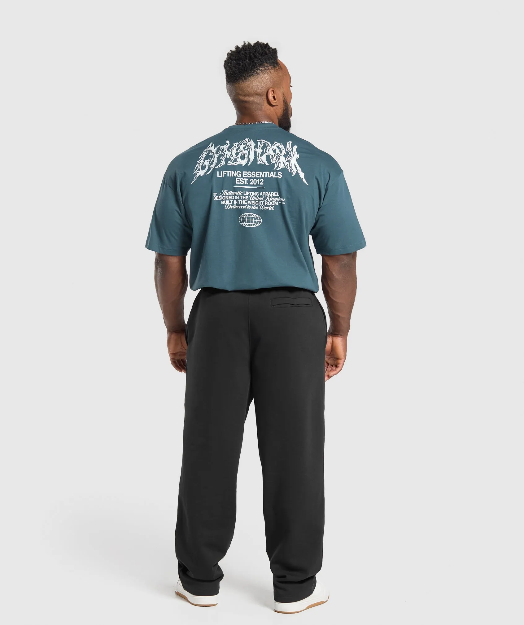 Gymshark Metal Lifting Graphic T-Shirt - Cargo Blue sold by Gymshark product image thumbnail 4