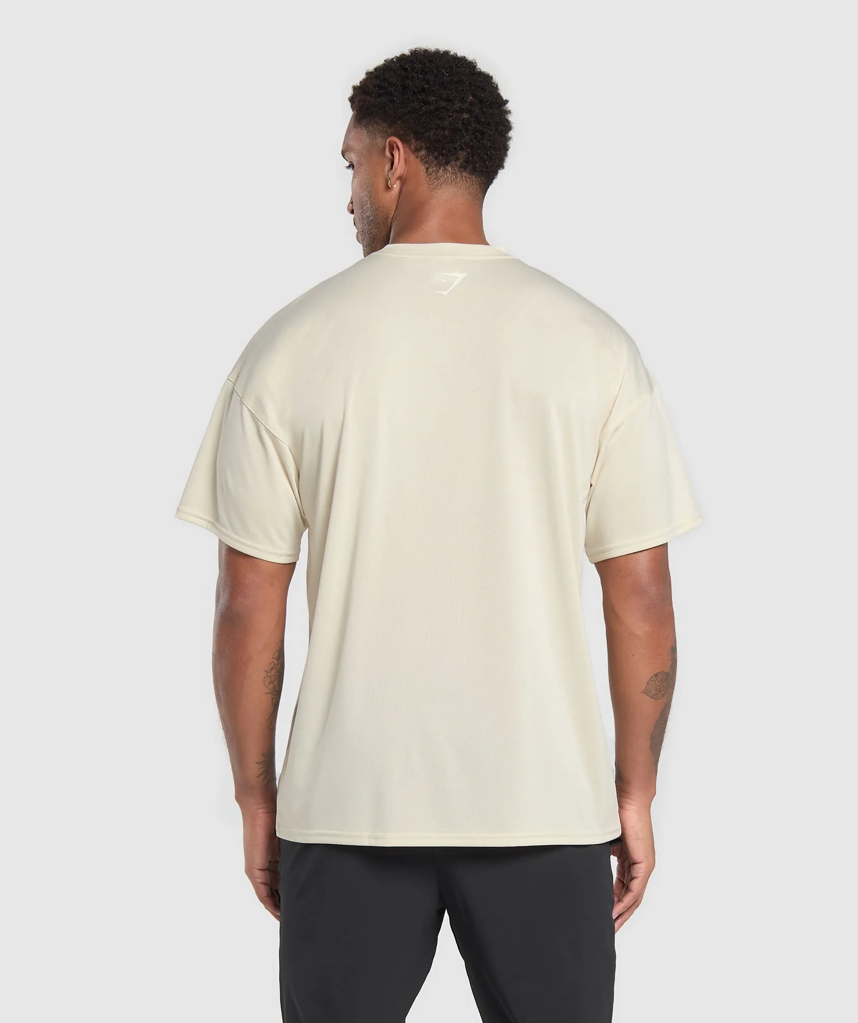 Gymshark Script Graphic T-Shirt - Ecru White sold by Gymshark product image thumbnail 2
