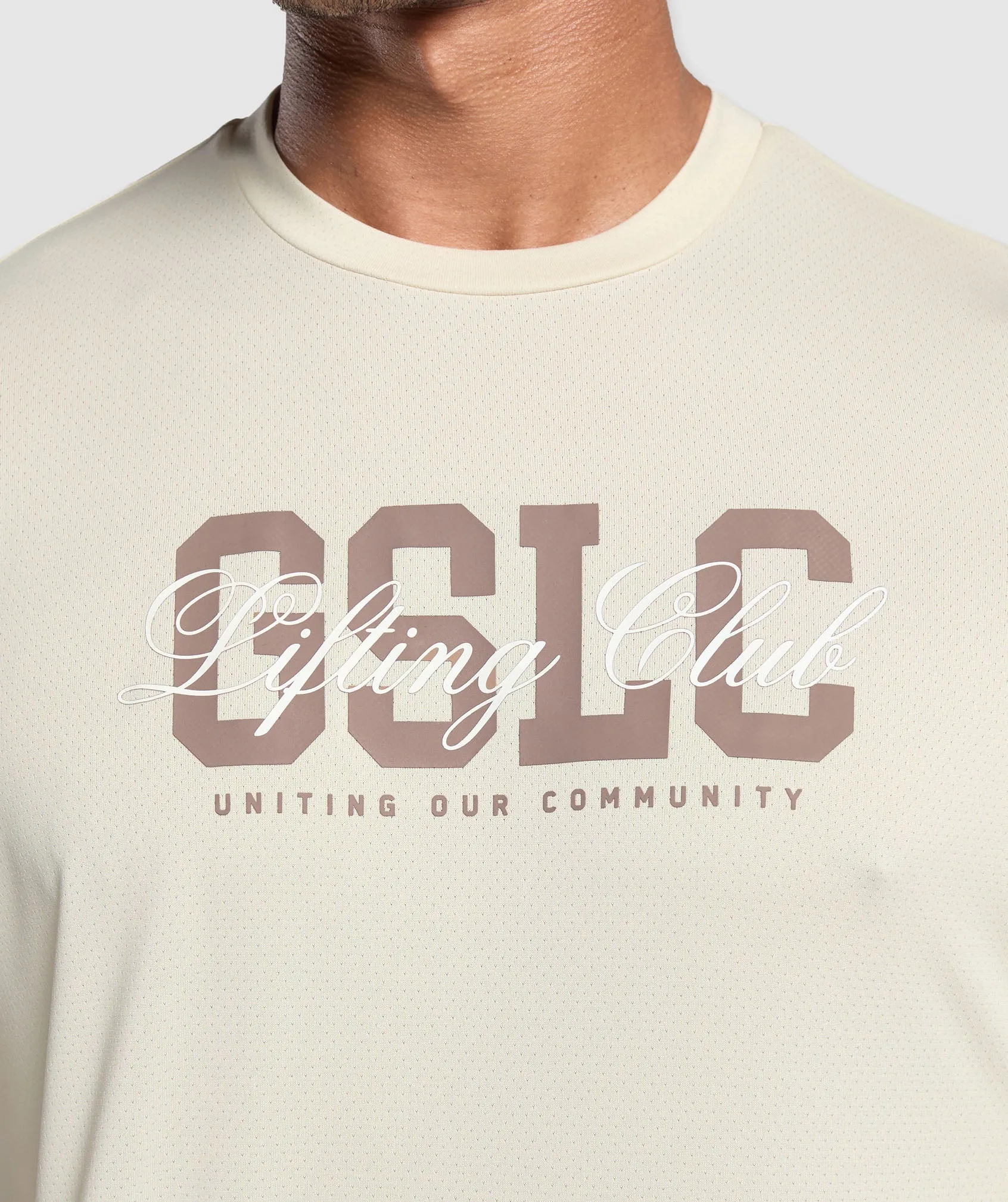 Gymshark Script Graphic T-Shirt - Ecru White sold by Gymshark product image thumbnail 5