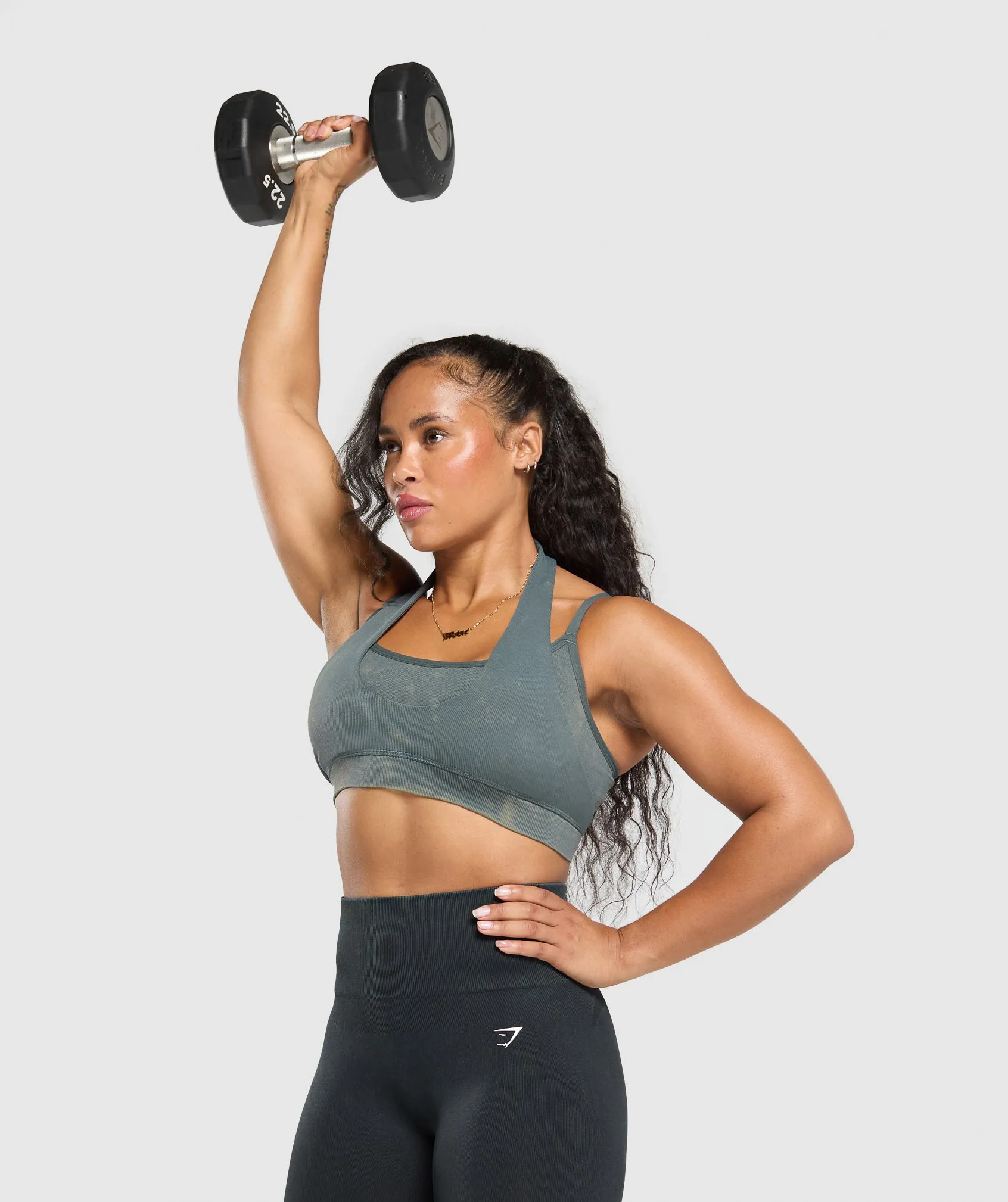 Gymshark Gains Seamless Bralette - Slate Teal sold by Gymshark product image thumbnail 5