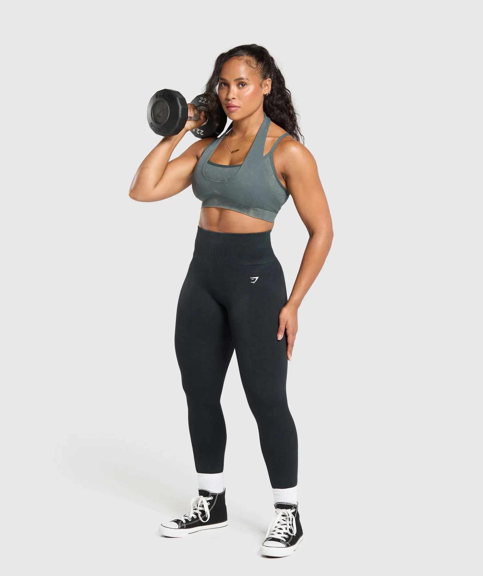 Gymshark Gains Seamless Bralette - Slate Teal sold by Gymshark product image thumbnail 4