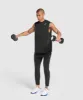 Gymshark Script Graphic Cut Off Tank - Black sold by Gymshark