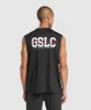 Gymshark Script Graphic Cut Off Tank - Black sold by Gymshark