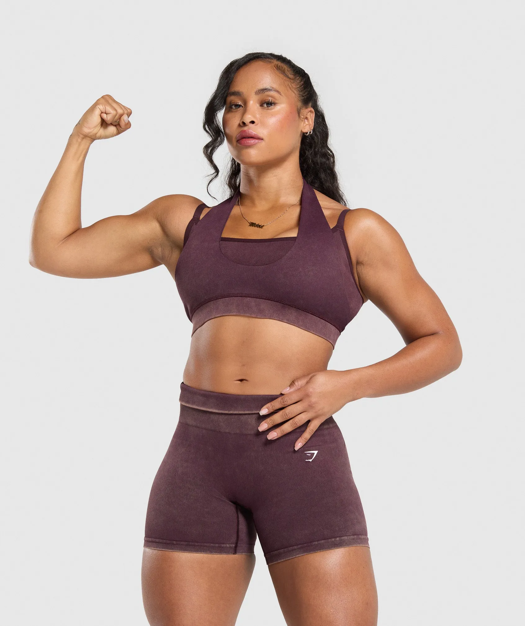 Gymshark Gains Seamless Bralette - Depth Purple sold by Gymshark product image thumbnail 5