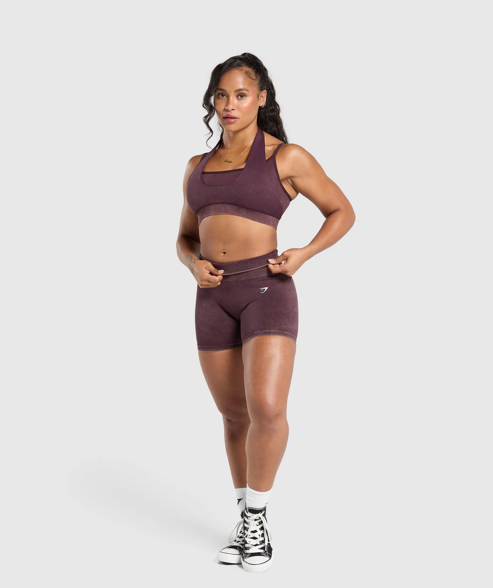 Gymshark Gains Seamless Bralette - Depth Purple sold by Gymshark product image thumbnail 4
