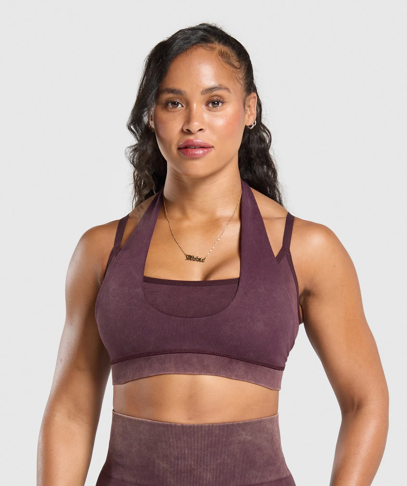 Gymshark Gains Seamless Bralette - Depth Purple sold by Gymshark