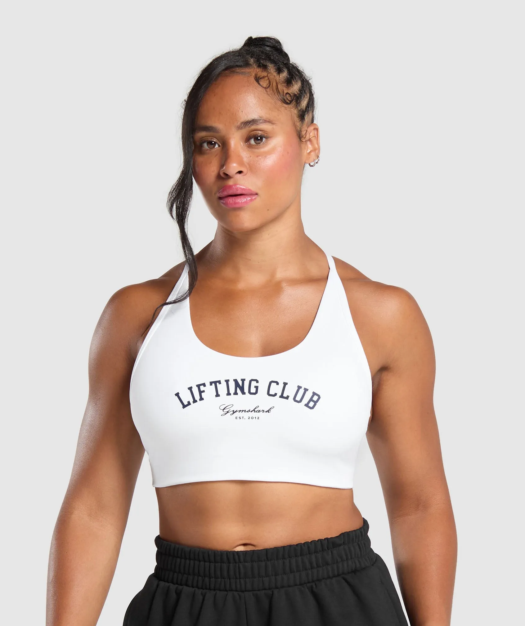 Gymshark Lifting Club Retro Bra - White sold by Gymshark product image thumbnail 2