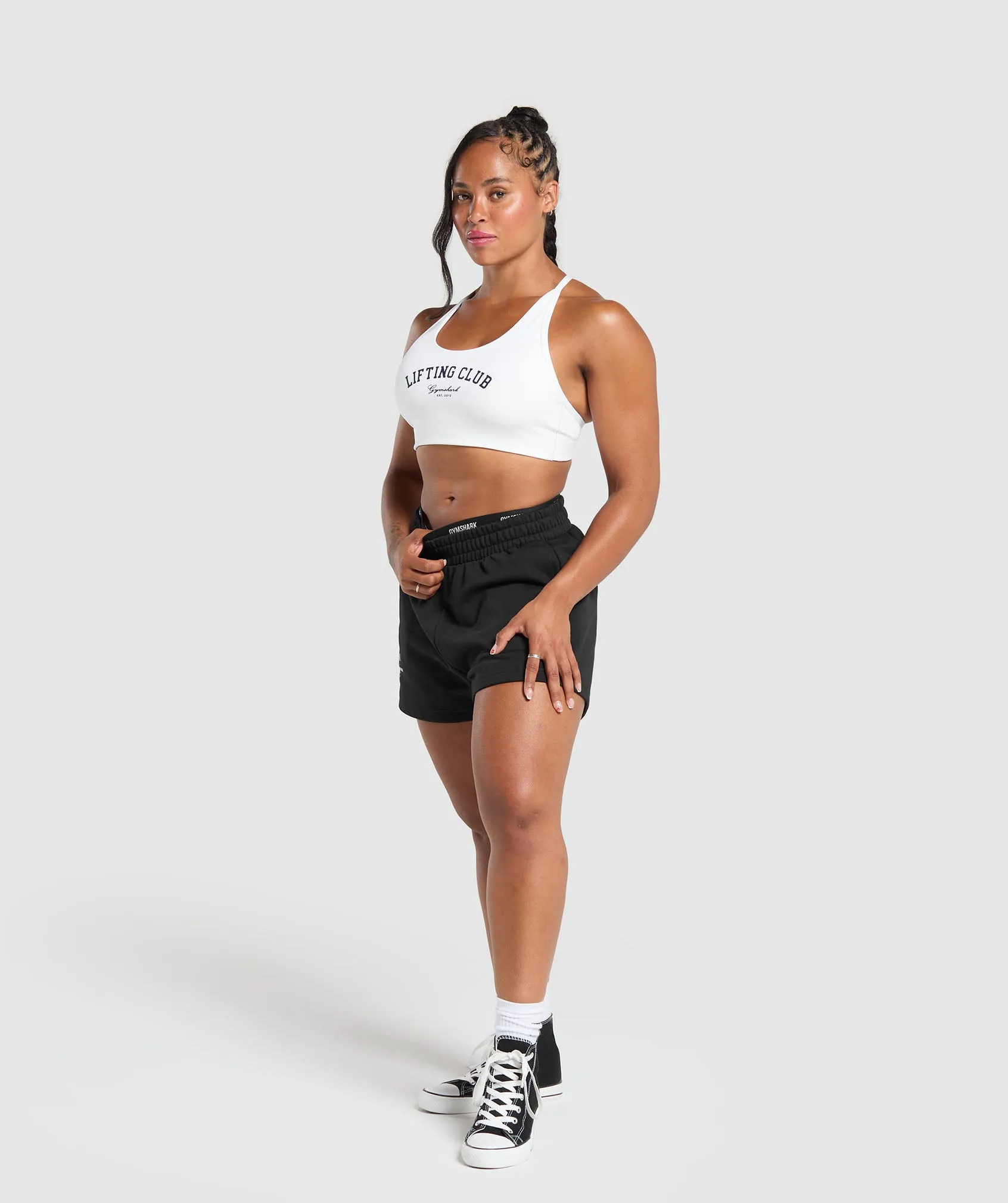 Gymshark Lifting Club Retro Bra - White sold by Gymshark product image thumbnail 4