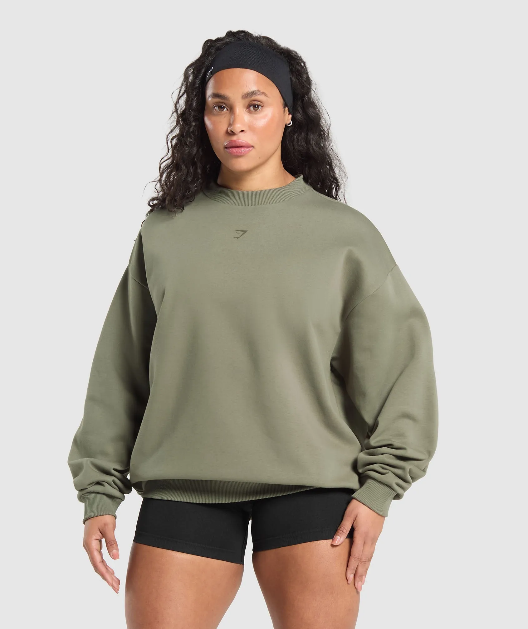 Gymshark Two Strong Women Sweatshirt - Base Green sold by Gymshark product image thumbnail 2