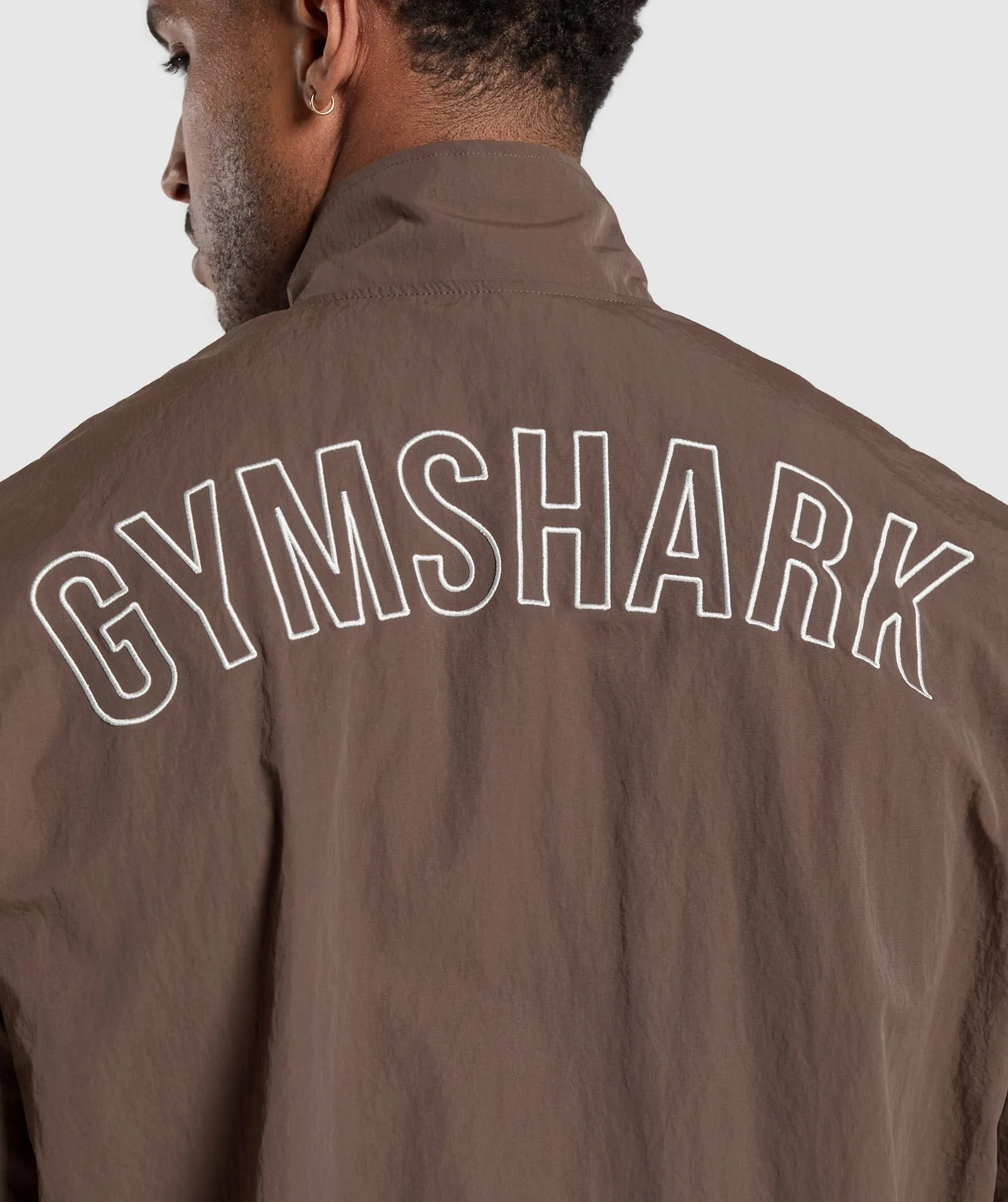 Gymshark Retro Track Jacket - Walnut Brown/Mocha Mauve/Soft White sold by Gymshark product image thumbnail 5