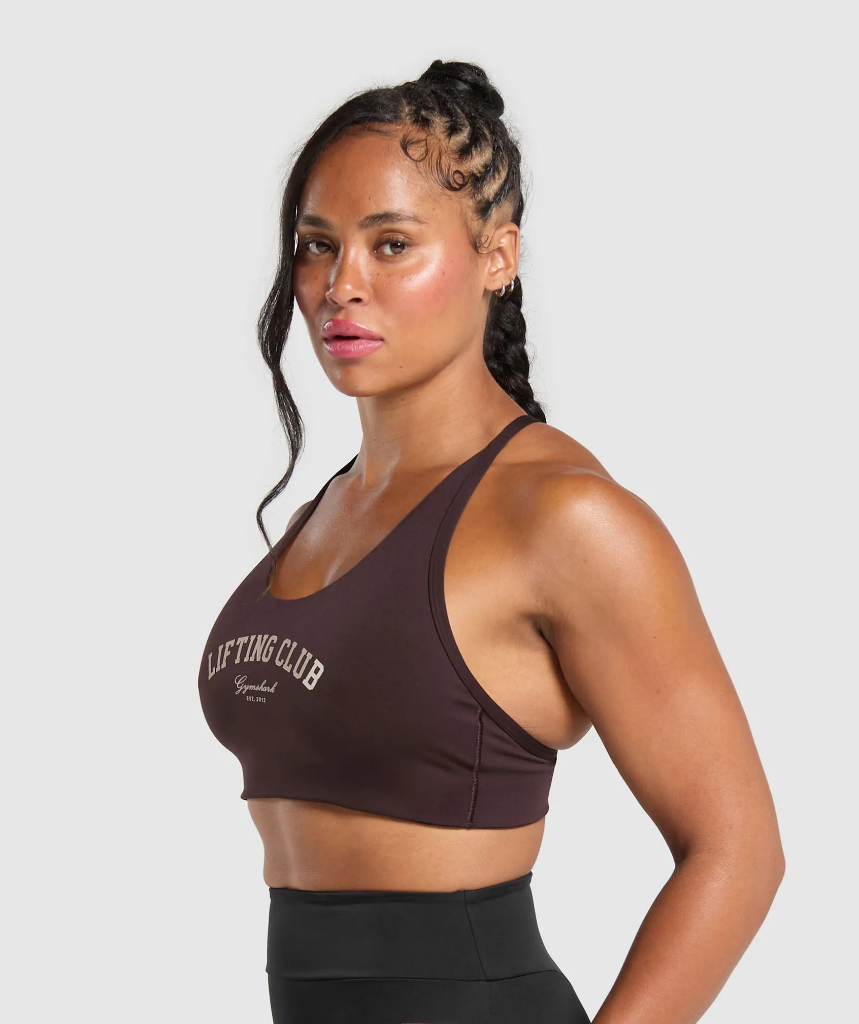 Gymshark Lifting Club Retro Bra - Heritage Brown sold by Gymshark product image thumbnail 3