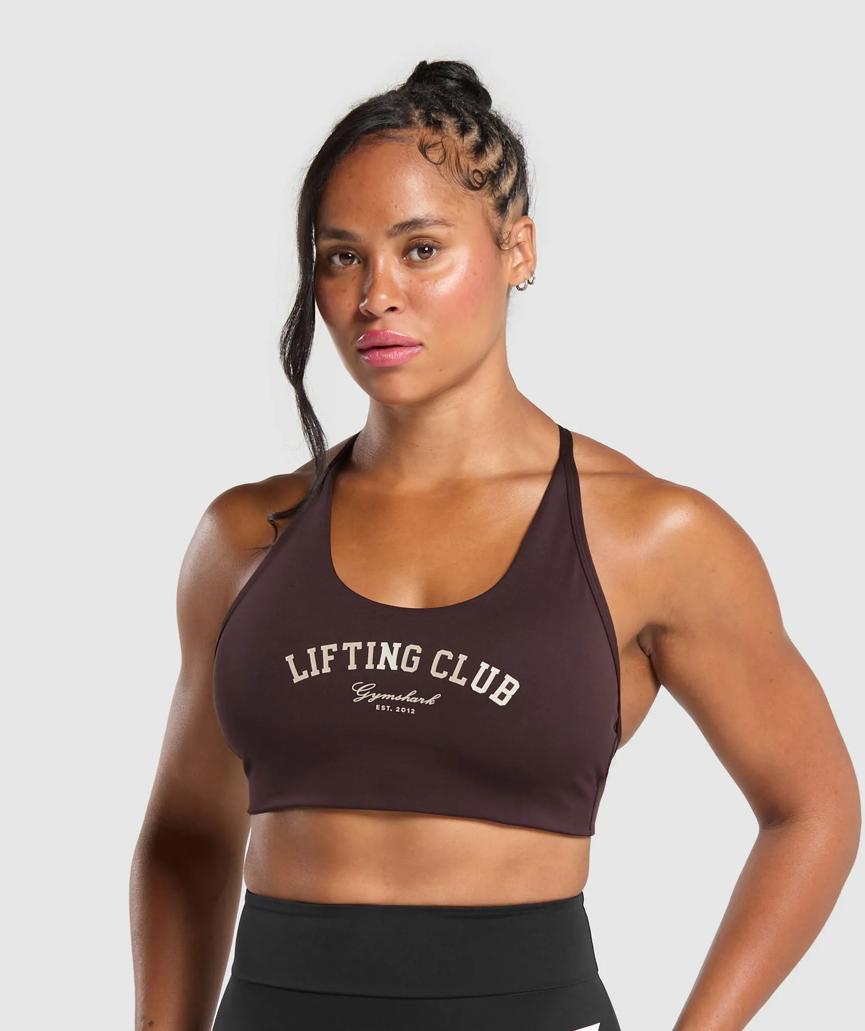 Gymshark Lifting Club Retro Bra - Heritage Brown sold by Gymshark product image thumbnail 2
