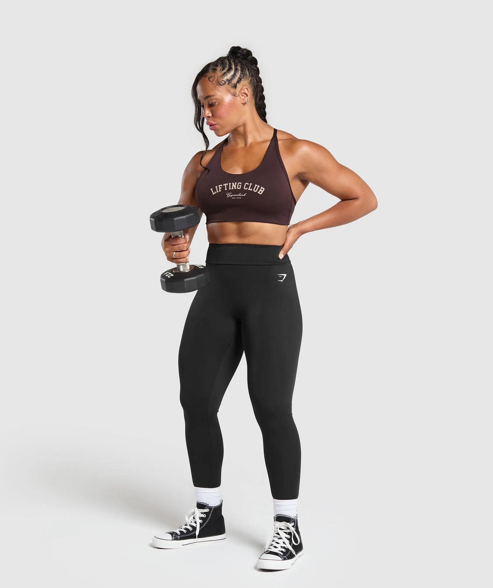Gymshark Lifting Club Retro Bra - Heritage Brown sold by Gymshark product image thumbnail 4